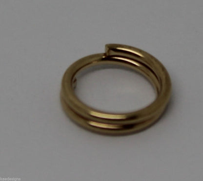 Kaedesigns New 9ct Yellow Gold Split Ring Sizes 5mm Or 6mm Or 7mm