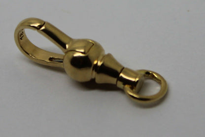 Genuine 18ct, 9ct Yellow or Rose Gold Ball Swivel Clasp 19mm, 22mm or 24mm