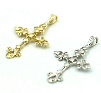 Kaedesigns New Genuine 9ct 9K Yellow, Rose or White Gold Fancy Celtic Cross Pendant