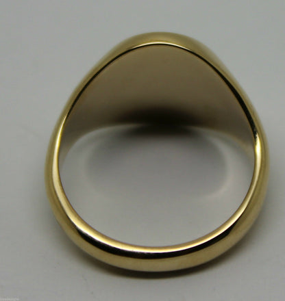 Heavy Solid 9ct White Or Rose Or Yellow Gold Oval Signet Ring Size M,N Or O