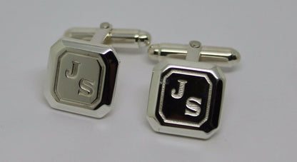 Kaedesigns, Genuine Solid Sterling Silver, 925 Custom Made Heavy Cuff Links