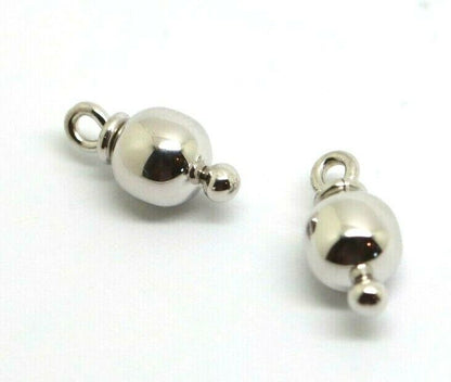 Genuine New 9k 9ct Yellow, Rose or White Gold 6mm Ball Plain Balls For Charm Earrings