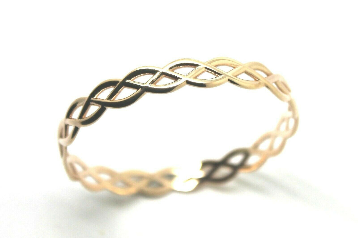 Kaedesigns New Genuine 9ct Yellow, Rose or White Gold Celtic Knot Oval Bangle 7.1cm X 6cm