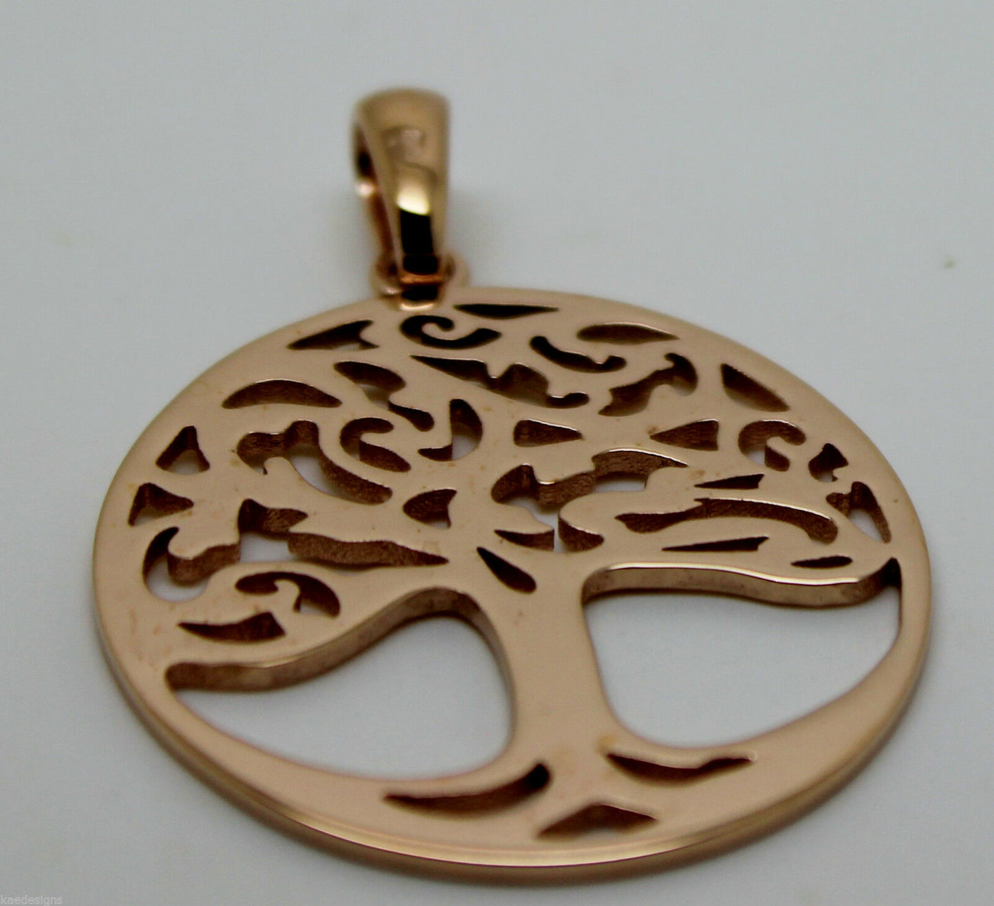 Genuine Heavy Solid 9ct Yellow Or Rose Or White Gold Tree Of Life Large Pendant