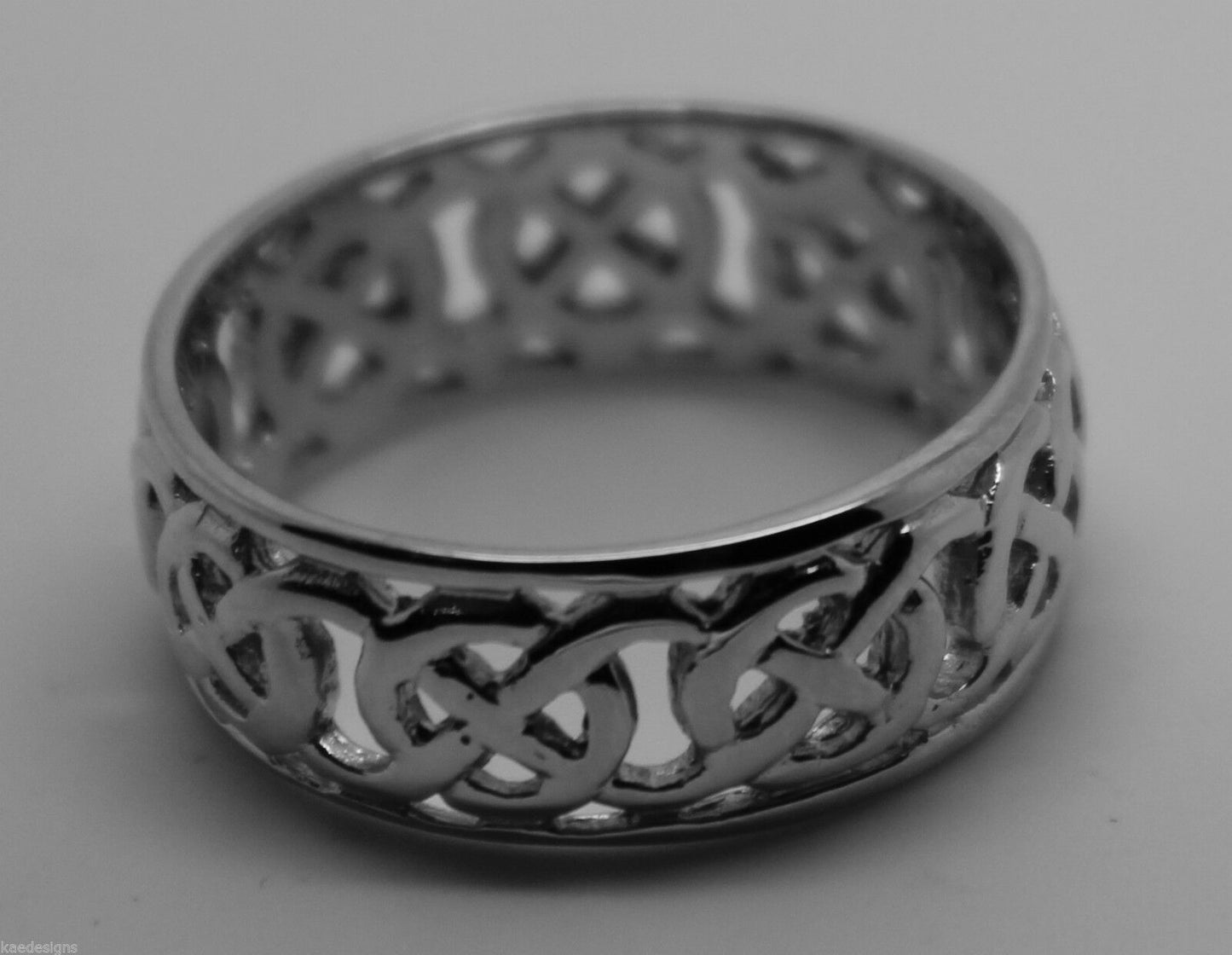 Kaedesigns New Sterling Silver 925 Large Heavy Wide Celtic Ring In Your Size 223