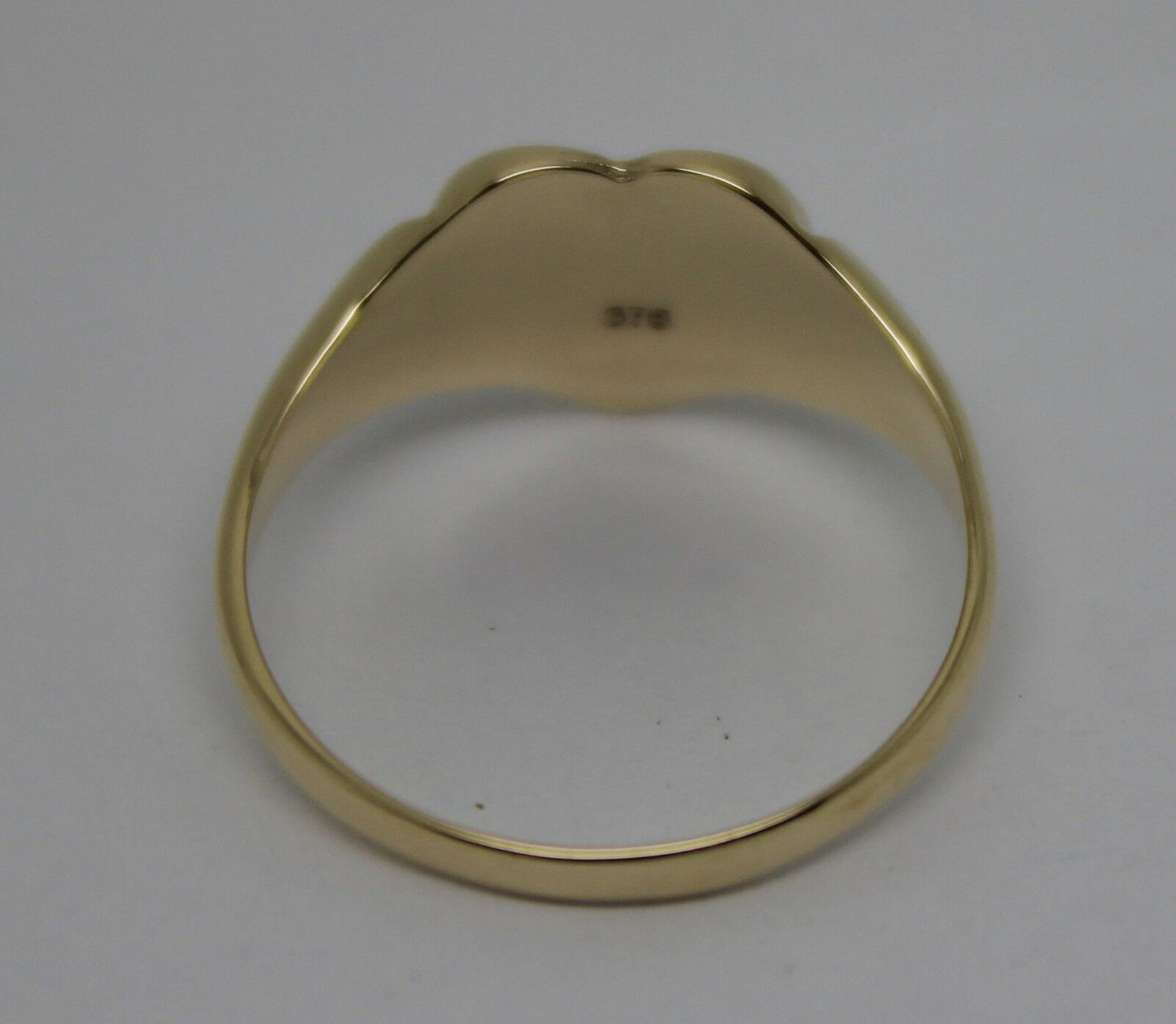 Kaedesigns New Size R Genuine Large 9ct Yellow, Rose or White Gold Heart Signet Ring