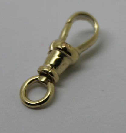 9ct Solid Yellow Gold Albert Swivel Clasp 19mm Size *Free Post In Oz