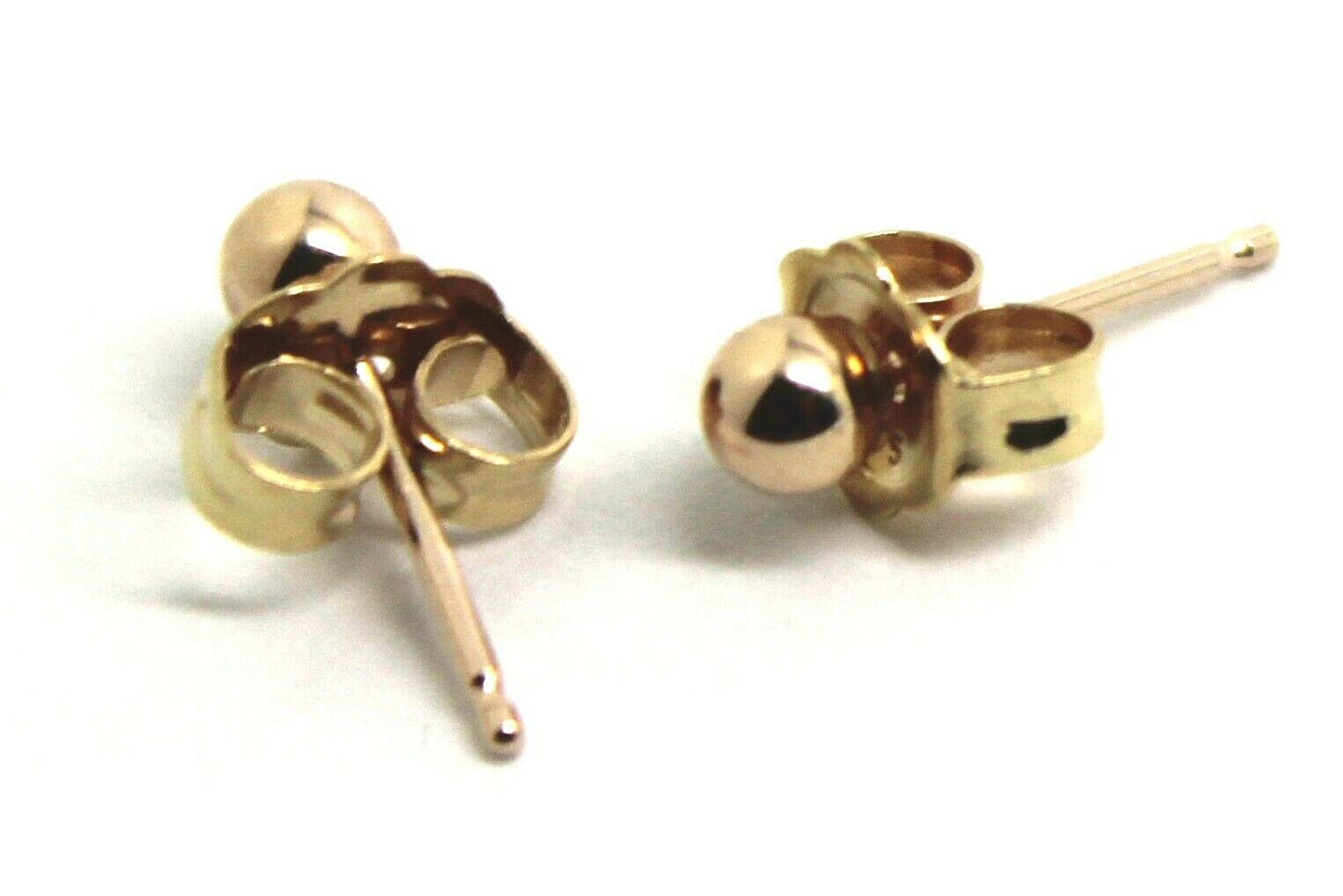 Kaedesigns, New 9ct 9k Yellow Gold 3mm Stud Ball Earrings