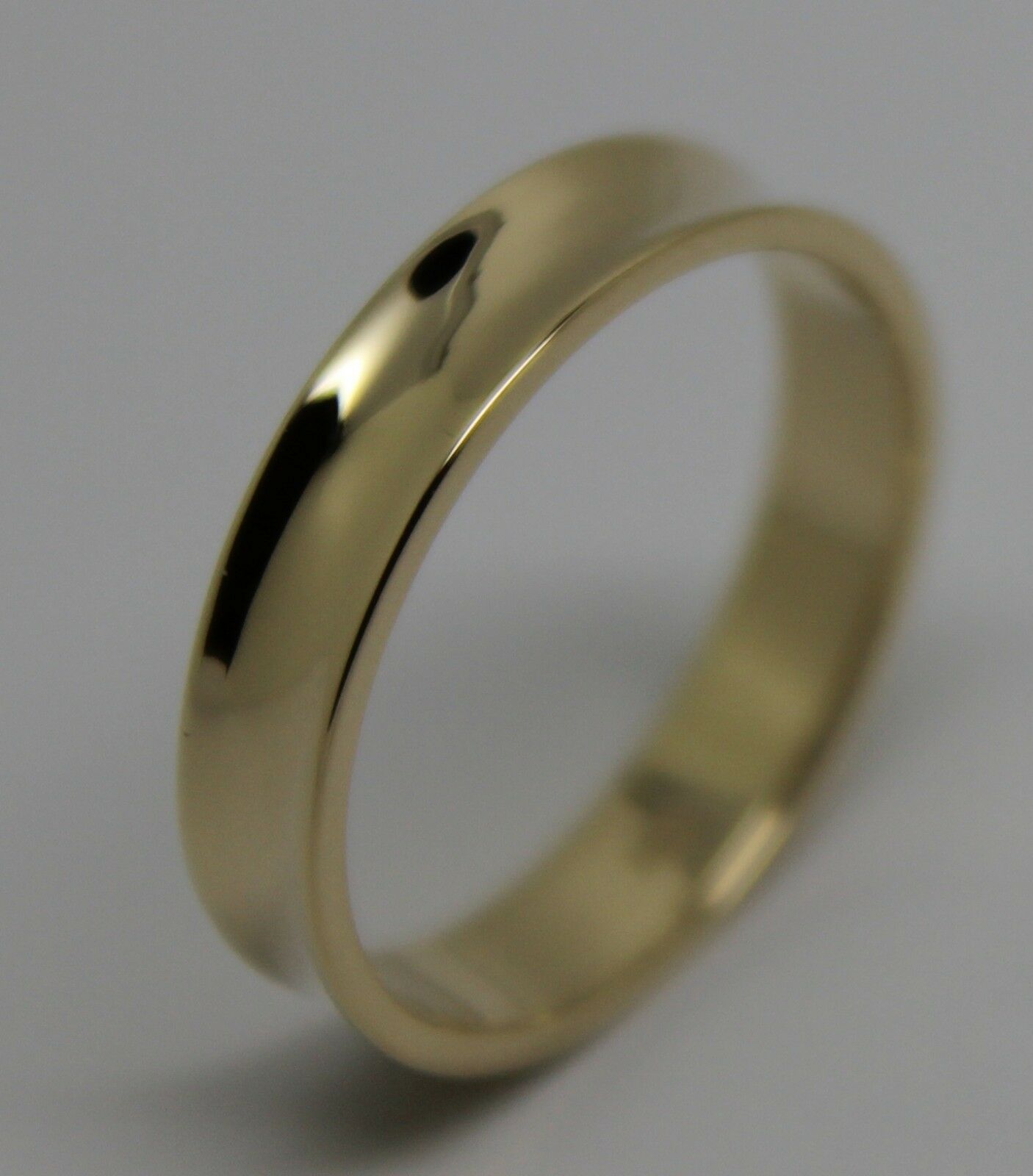 Kaedesigns New Genuine Full Solid 9ct 9k Yellow, Rose or White Gold Concave Dome Ring