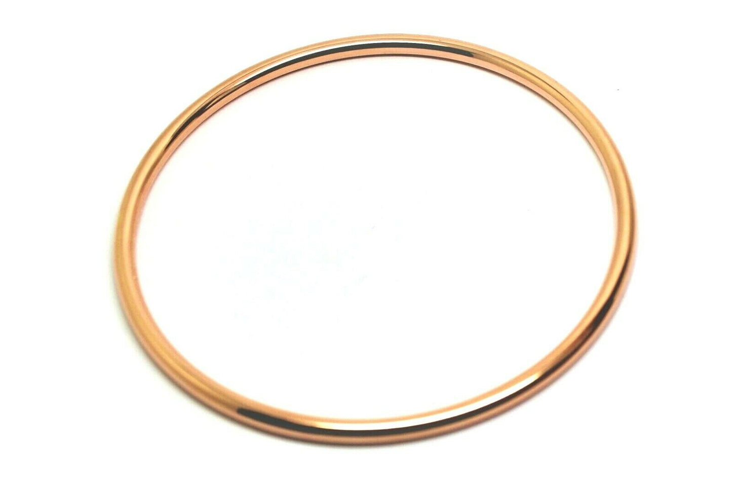 Genuine 9ct Rose Gold 3mm Wide Golf Bangle Many sizes available