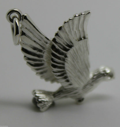 Kaedesigns New Sterling Silver Solid Dove Bird Pendant Or Charm