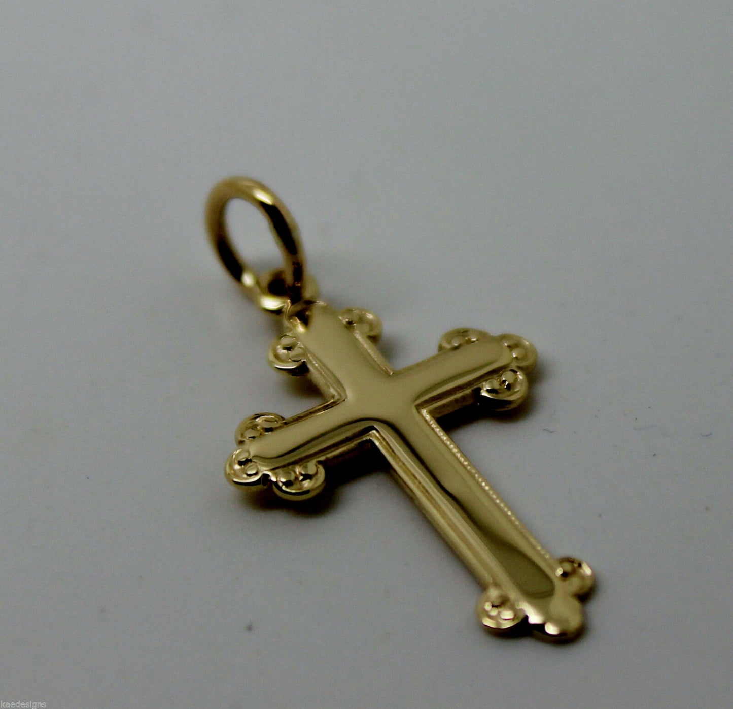 Kaedesigns, New Genuine New 375 9ct Yellow or Rose or White Gold Cross Pendant