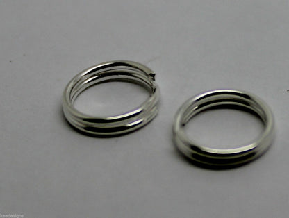 Kaedesigns 925 Sterling Silver Split Ring Many Sizes 5pcs Or 10pcs