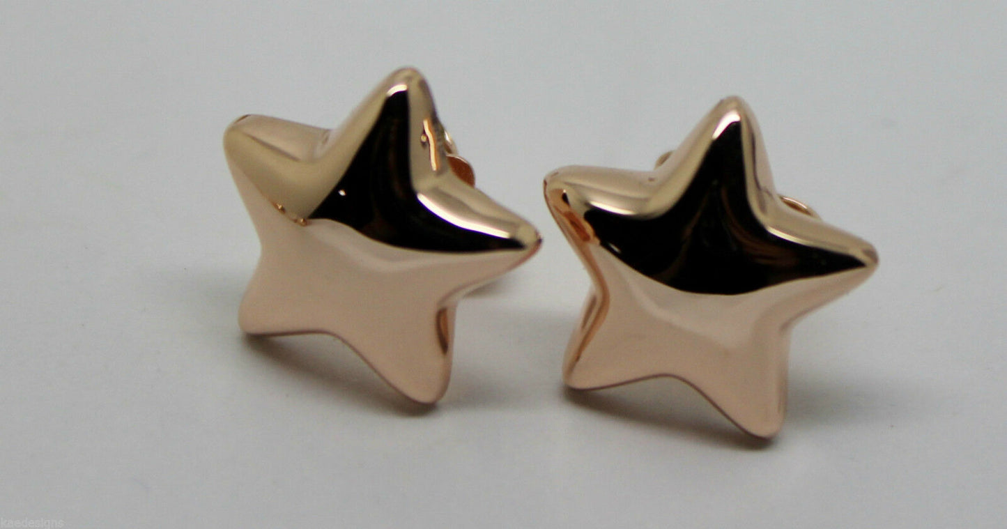 Kaedesigns, 9ct Yellow Or White Or Rose Gold Bubble Drop Star Stud Earrings