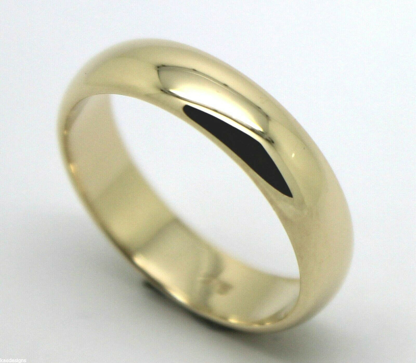 5mm Genuine Solid 9ct Yellow/White/Rose Gold Wedding Band Ring Size I, J, K