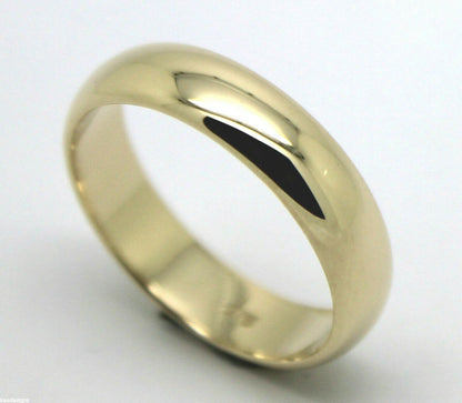 5mm Genuine Solid 9ct Yellow/White/Rose Gold Wedding Band Ring Size I, J, K