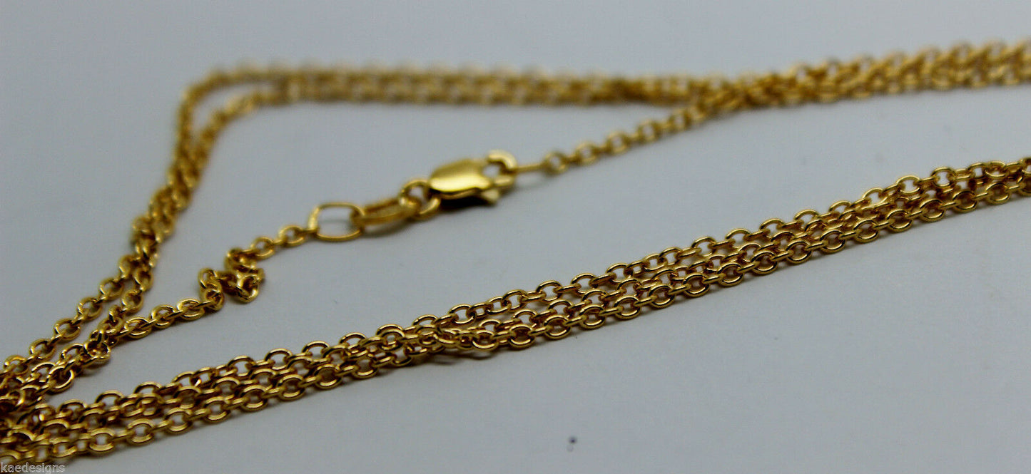 Genuine 9ct 9k Yellow Gold Belcher Chain Necklace 70cm 3.8grams