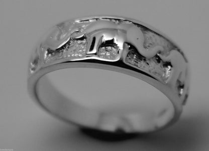 Kaedesigns, New Solid Sterling Silver 925 Elephant Ring Sizes To Choose