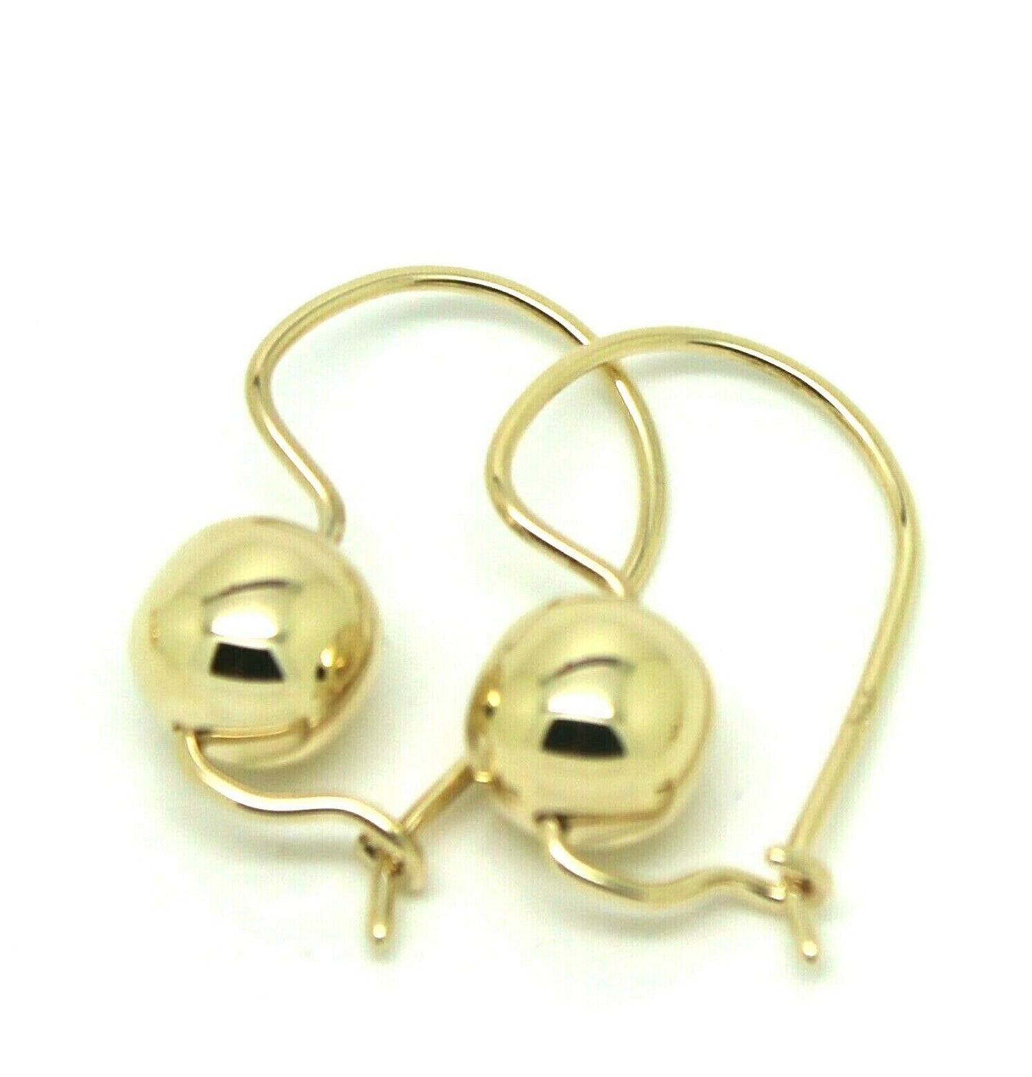 Kaedesigns New Genuine 9ct Yellow, Rose or White Gold 8mm Plain Ball Drop Earrings