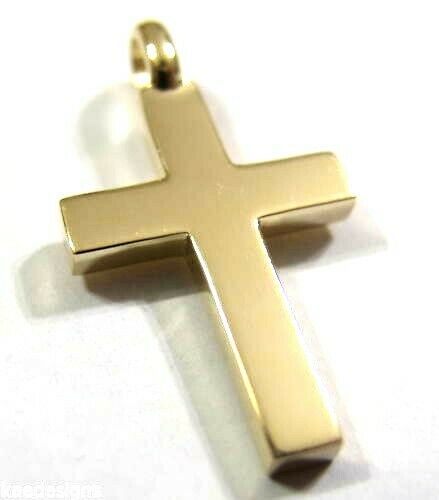 Kaedesigns New  Full Solid New 9ct 375 Yellow, Rose or White Gold Plain Cross Pendant