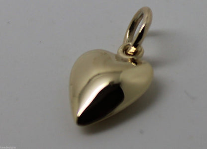 Kaedesigns Genuine 9ct Yellow or Rose or White Gold Heart Charm or Pendant