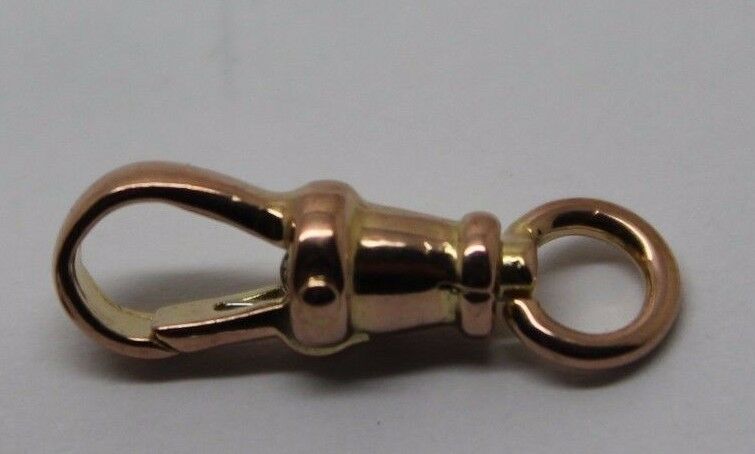 Genuine 9ct 9k Solid Yellow or Rose Gold Albert Swivel Clasp 19mm Size