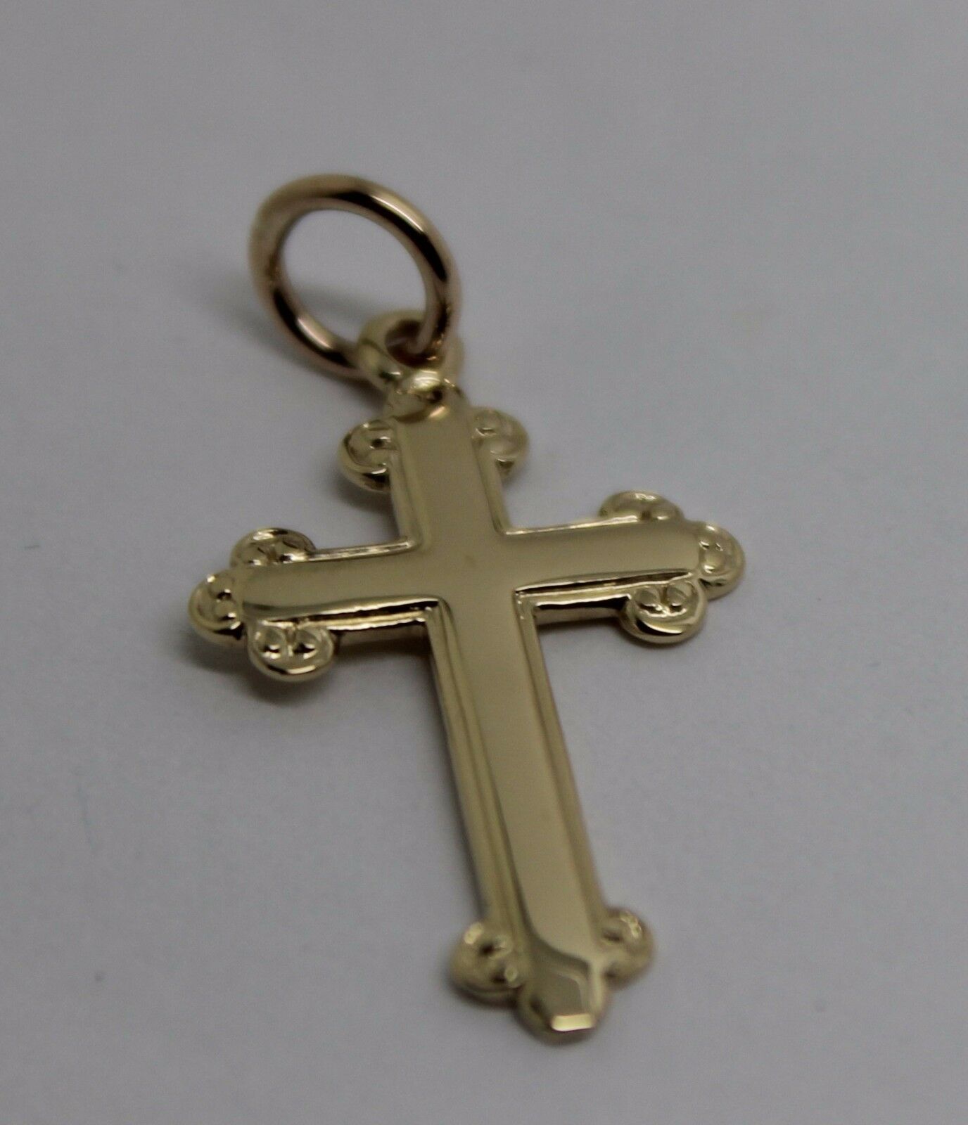 Kaedesigns, New Genuine New 375 9ct Yellow or Rose or White Gold Cross Pendant