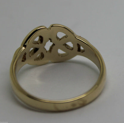 Kaedesigns, New Genuine Full Solid 9ct 9kt Yellow, Rose or White Gold Celtic Weave Ring 352