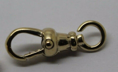 Genuine 9ct Yellow or Rose Gold Albert Swivel Clasp 15mm Size