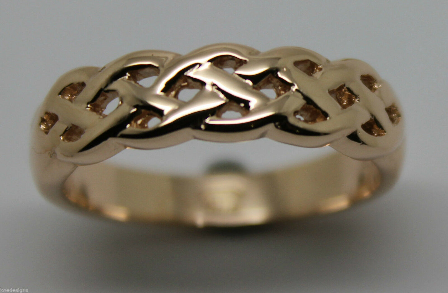 Kaedesigns,Genuine 9ct White, Rose Or White Gold Large Celtic Ring In Your Size