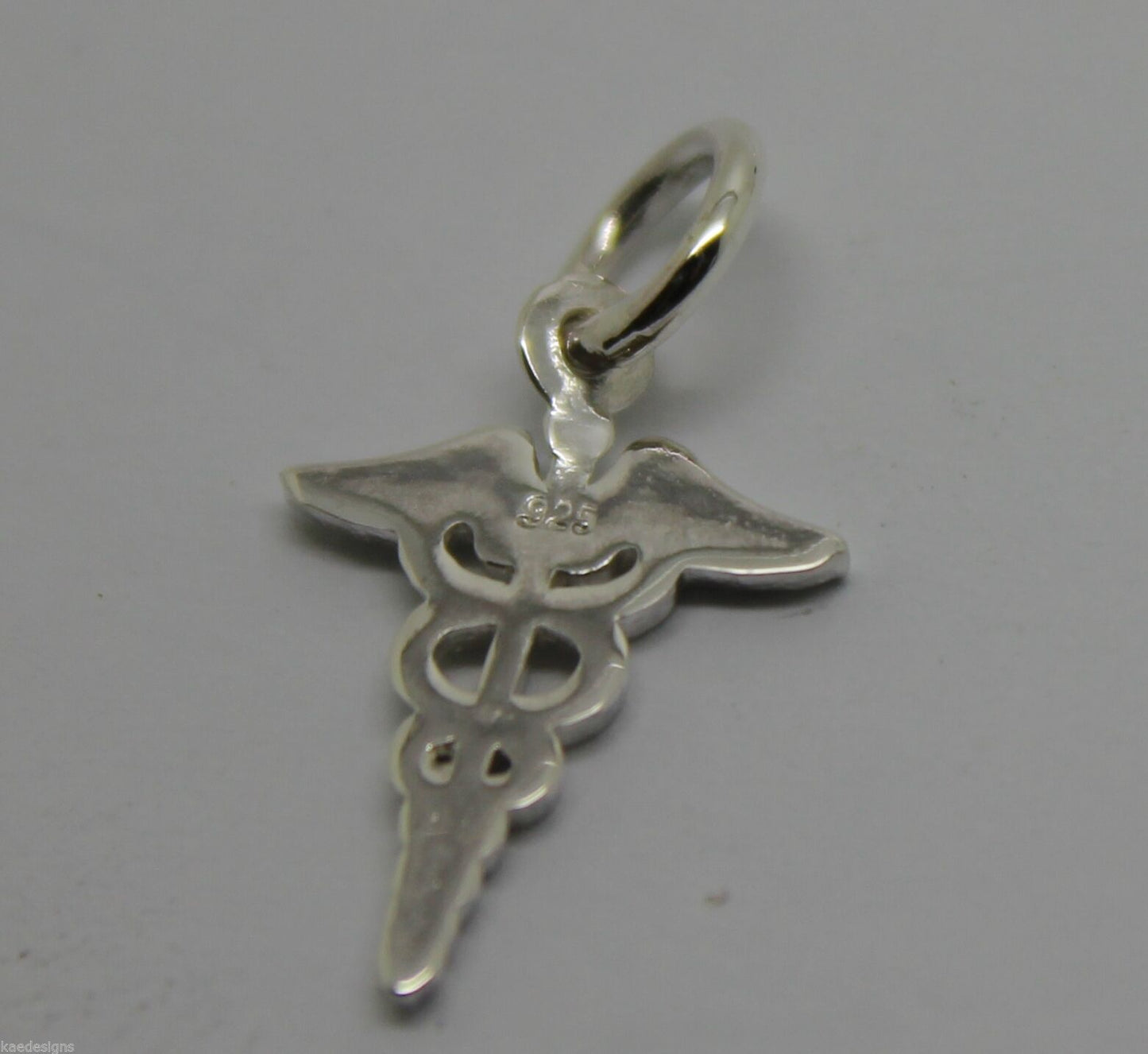 Genuine  9ct Yellow or Rose or White Gold or Silver Small Serpent Medical Alert pendant