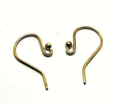 18ct 750 Yellow Gold Shepherd Hooks To Make You Own Earrings!