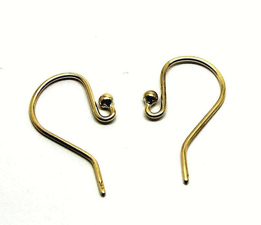 18ct 750 Yellow Gold Shepherd Hooks To Make You Own Earrings! Free express post