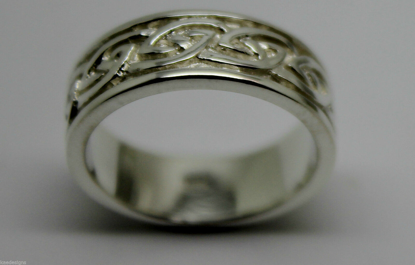 Size N New Genuine Sterling Silver Solid Celtic Weave Ring