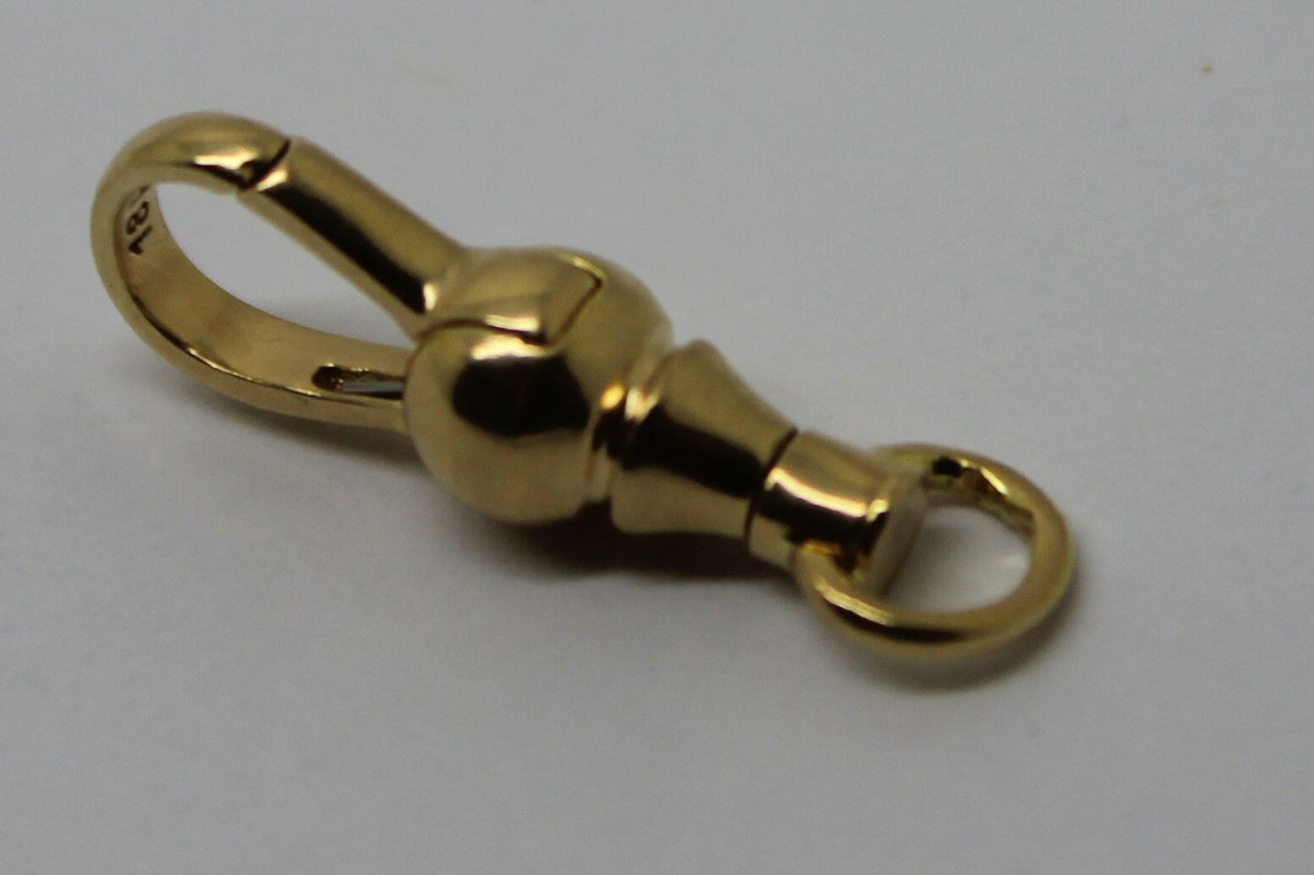 Genuine 18ct, 9ct Yellow or Rose Gold Ball Swivel Clasp 19mm, 22mm or 24mm