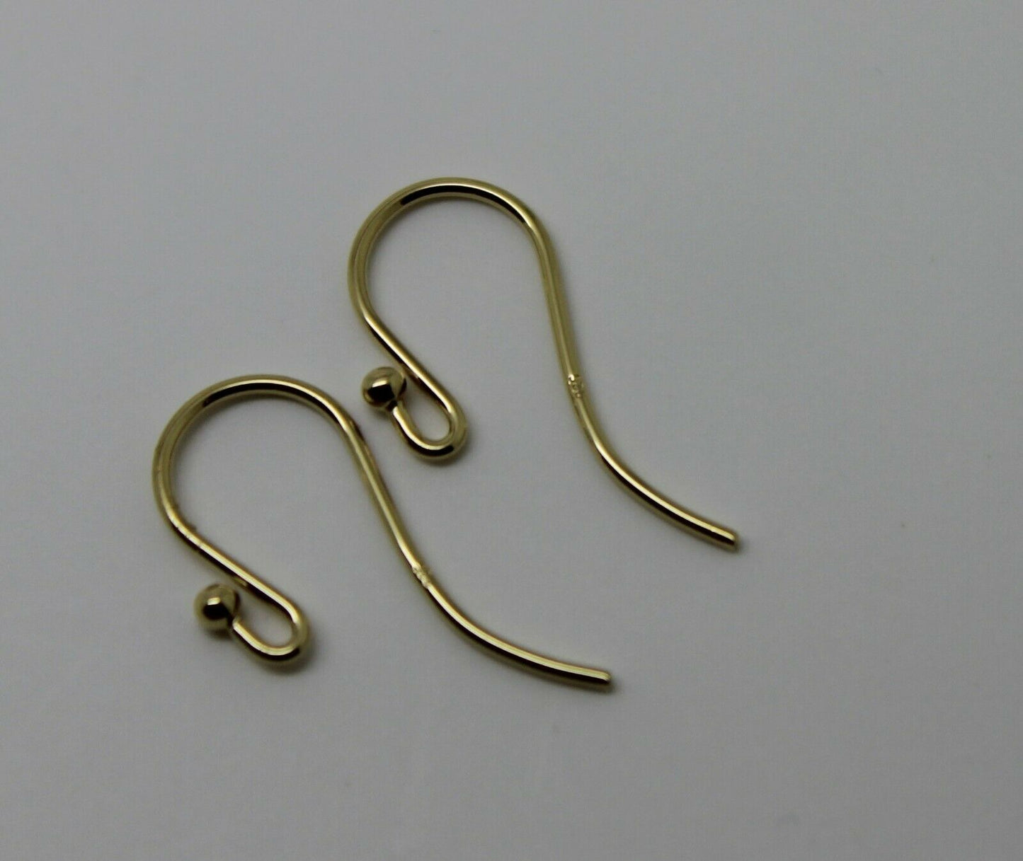 Sgp Gold Plated Yellow or Rose gold Sterling Silver Shepherd Hooks For Earrings