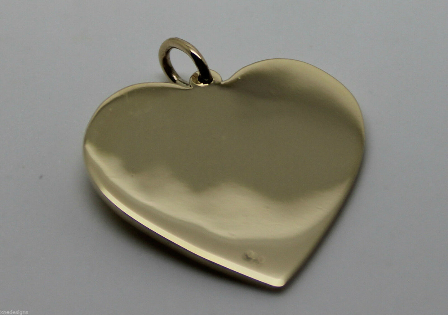 New Genuine 375 9ct Yellow Or Rose Or White Gold Large Heart Shield Pendant