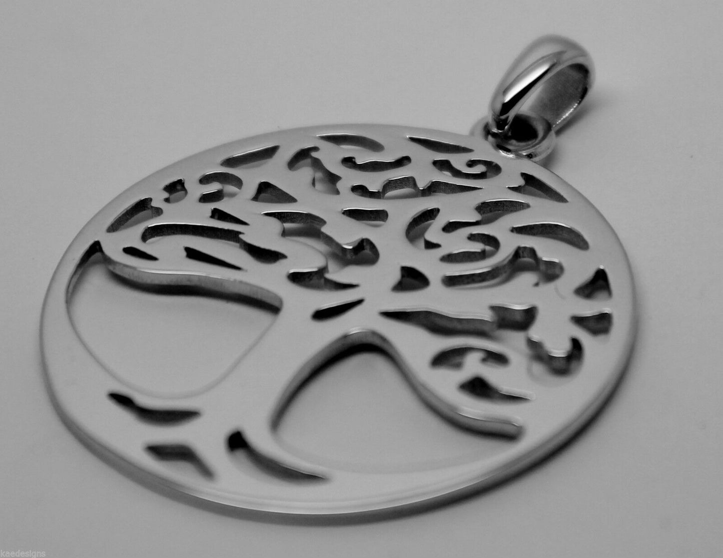 Heavy Solid 9ct Yellow Or Rose Or White Gold Large Tree Of Life Large Pendant