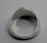 Engraved BAC Sterling Silver 925 Oval Signet Ring  *Free Express Post In Oz*