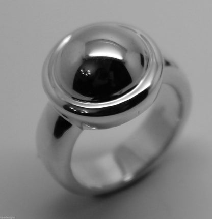 Size J Kaedesigns New Genuine Ring Heavy New Sterling Silver 925 Half Ball Ring