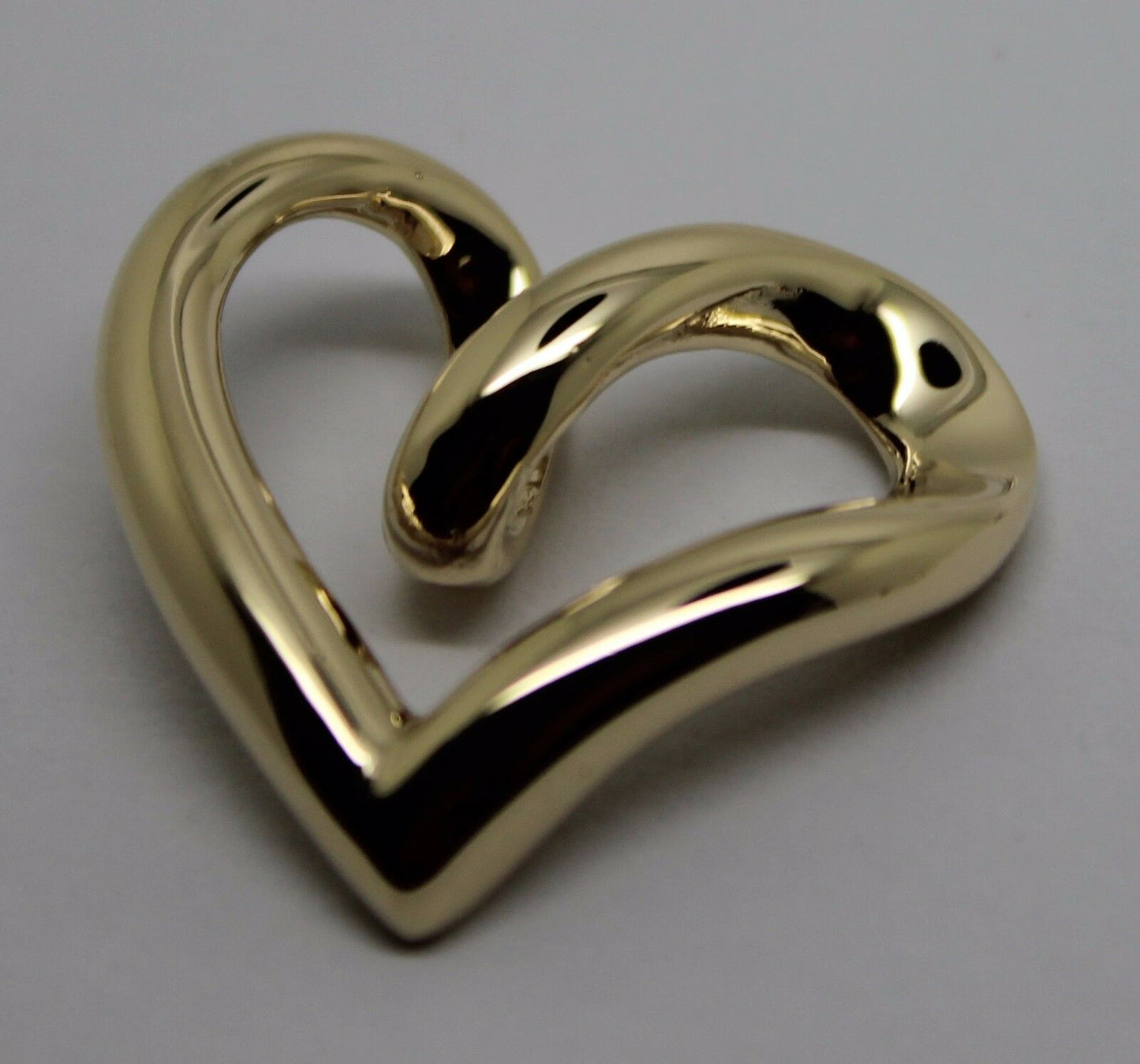 Kaedesigns New Full Solid 9ct 9K Genuine Yellow, Rose Or White Gold Heart Pendant 261