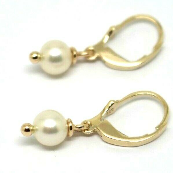 Kaedesigns New 9ct Yellow, Rose or White Gold 6mm White Pearl Continental Clip Earrings