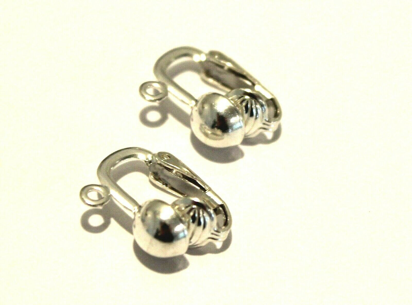 Sterling Silver 6mm Half Ball Clip On's Continental Clip Hooks