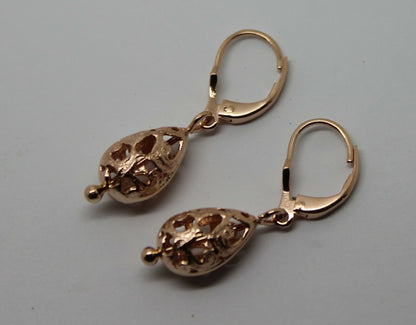 Genuine 9ct Yellow, Rose or White Gold Teardrop Earrings Continental Clip Hooks