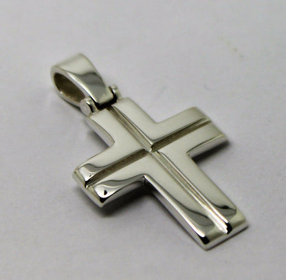 Kaedesigns, Genuine Solid New Sterling Silver Large Plain Cross Pendant