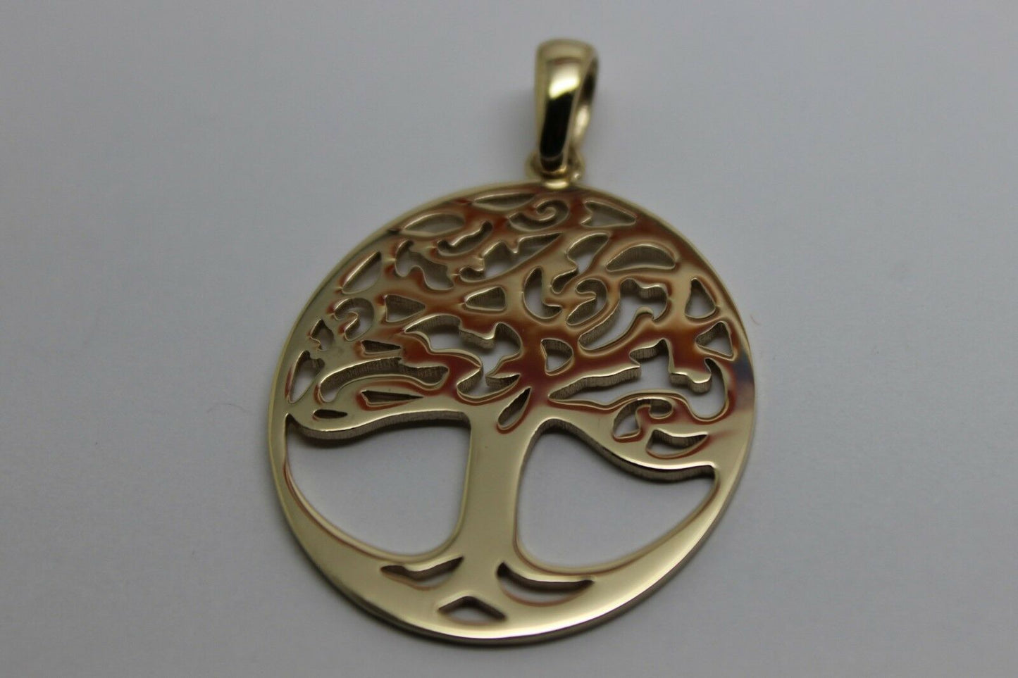 Genuine Heavy Solid 9ct Yellow Or Rose Or White Gold Tree Of Life Large Pendant