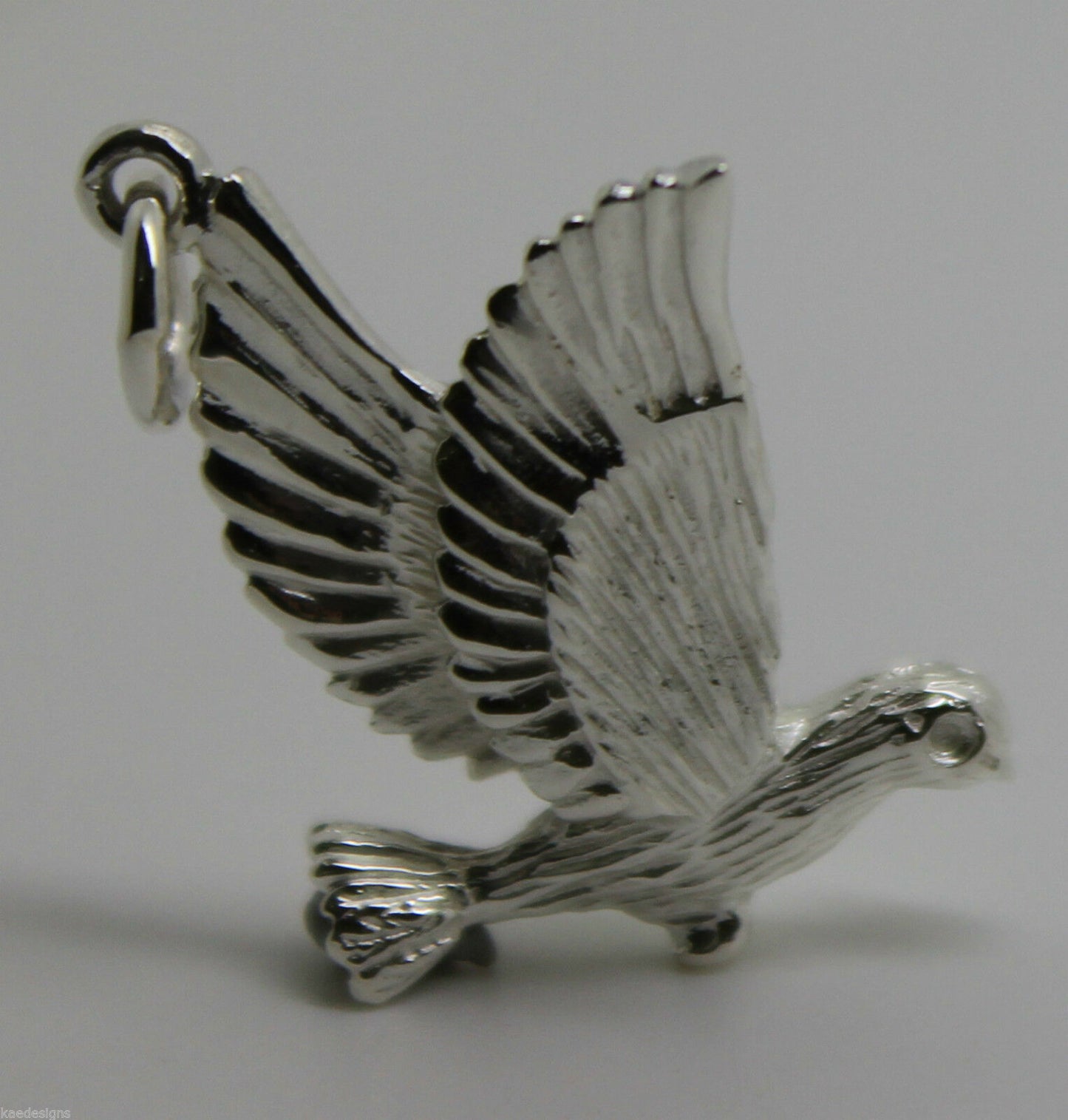 Kaedesigns New Sterling Silver Solid Dove Bird Pendant Or Charm