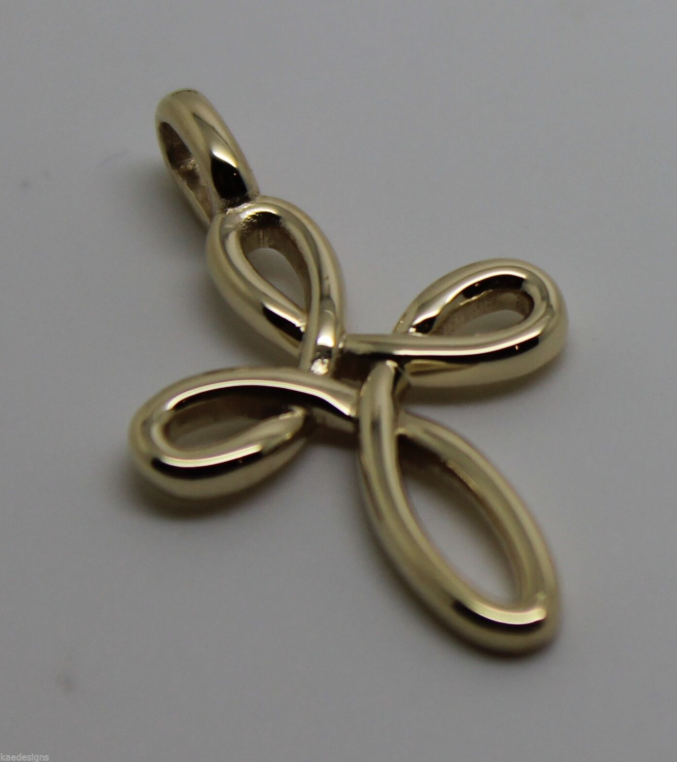 Kaedesigns, Genuine 9ct 9K Yellow, Rose or White Gold Medium Size Celtic Cross Pendant