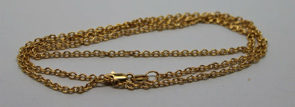 Genuine 9ct Yellow Gold Belcher Chain Necklace 50cm 2.8 grams