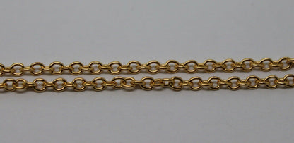 Genuine 9ct Yellow Gold Belcher Cable Chain Necklace 46cm 3.53grams